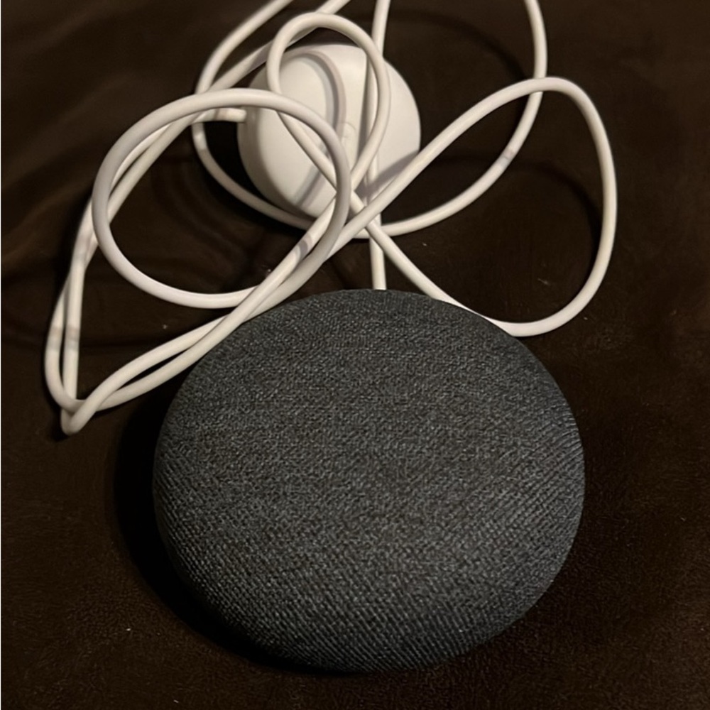 Google Smart Speaker in Charcoal and White
